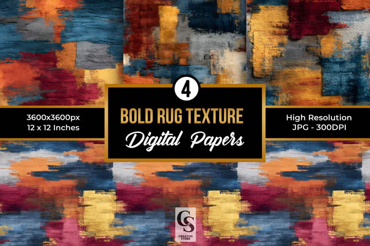 Abstract Bold Rug Texture Seamless Patterns