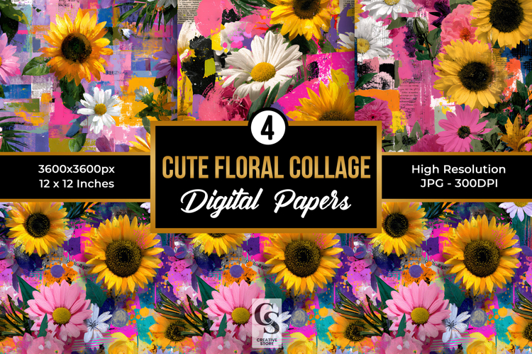 Boho Scrapbook Paper Image 3