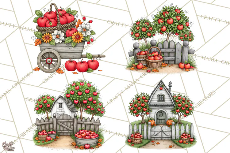 Halloween Farmhouse Signs & Decor Clipart, Halloween Png