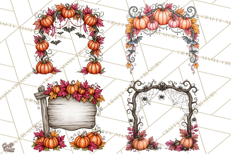 Monster Munchkins Halloween Frames And Signs PNG