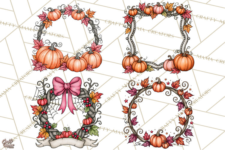 Monster Munchkins Halloween Frames And Signs PNG example image 1