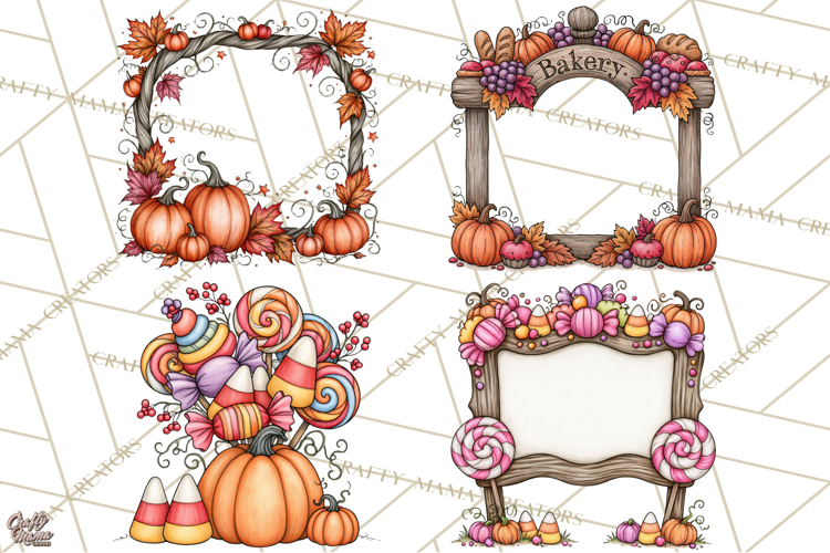 Monster Munchkins Halloween Frames And Signs PNG
