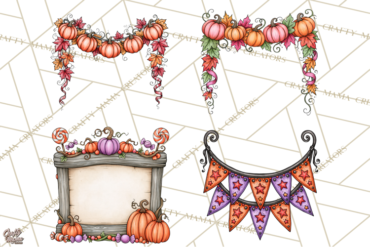 Monster Munchkins Halloween Frames And Signs PNG