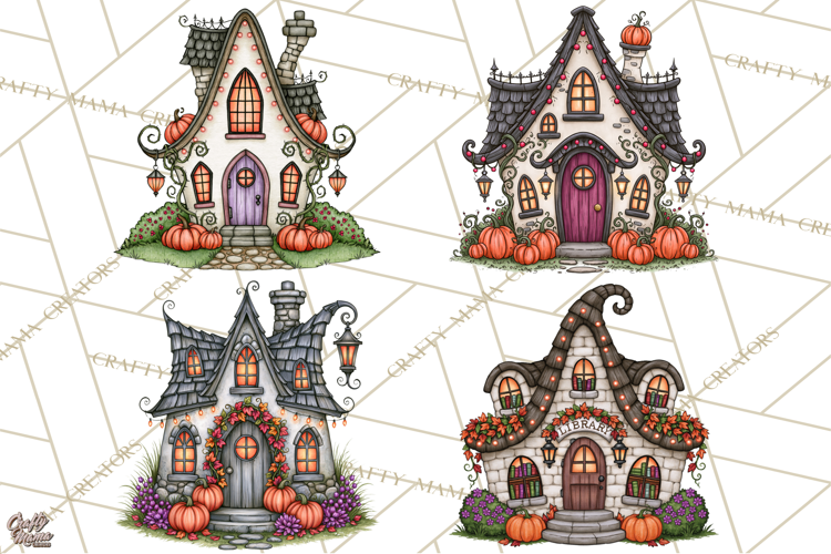Monster Munchkins Halloween Buildings PNG