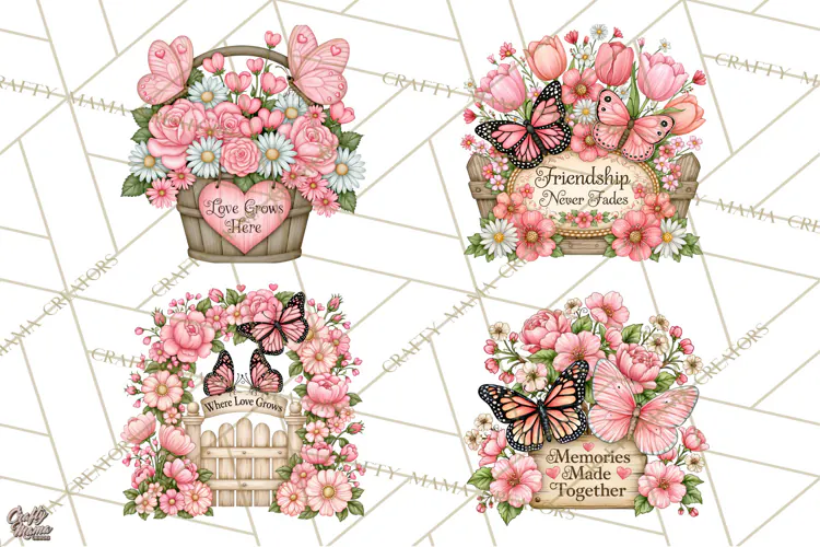 Friendship Butterfly Clipart PNG | Inspirational Quotes