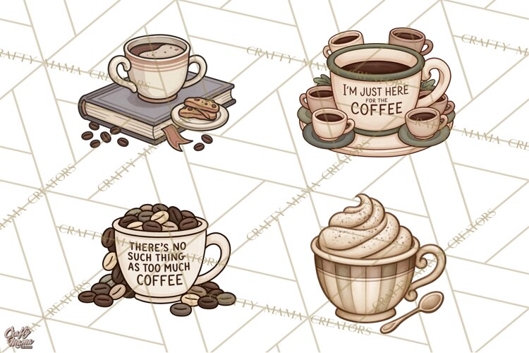 Sarcastic Coffee Clipart, Funny Coffee PNG example image 1