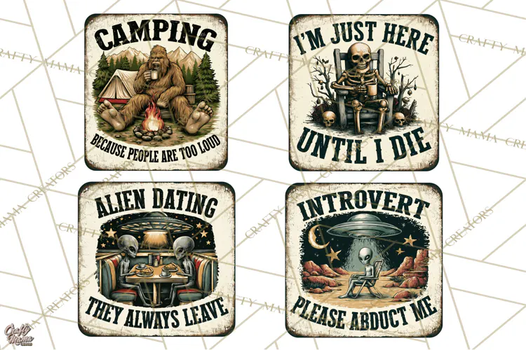 Dark Humor Vintage Metal Signs Clipart