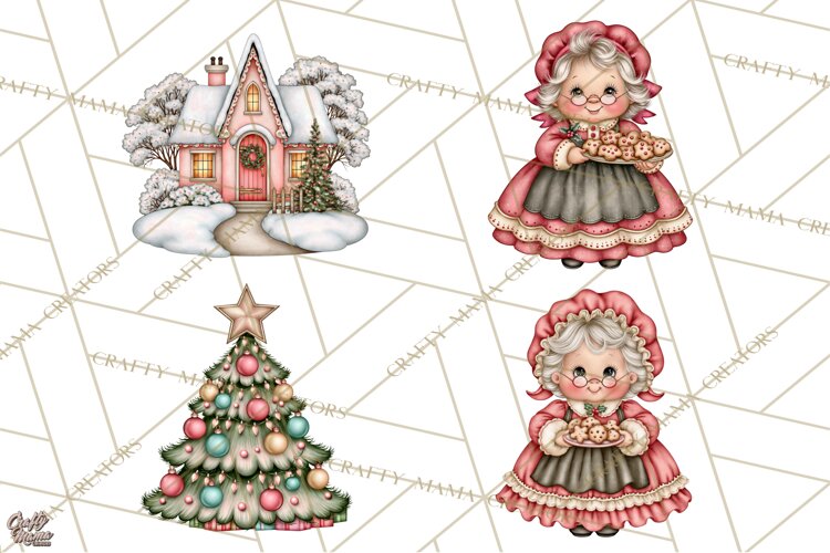Heartwarming Holiday Clipart | Christmas PNG Files example image 1