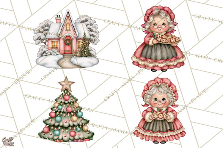 Heartwarming Holiday Clipart | Christmas PNG Files