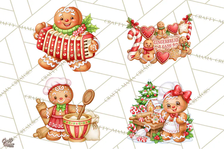 Gingerbread Jamboree Christmas Clipart