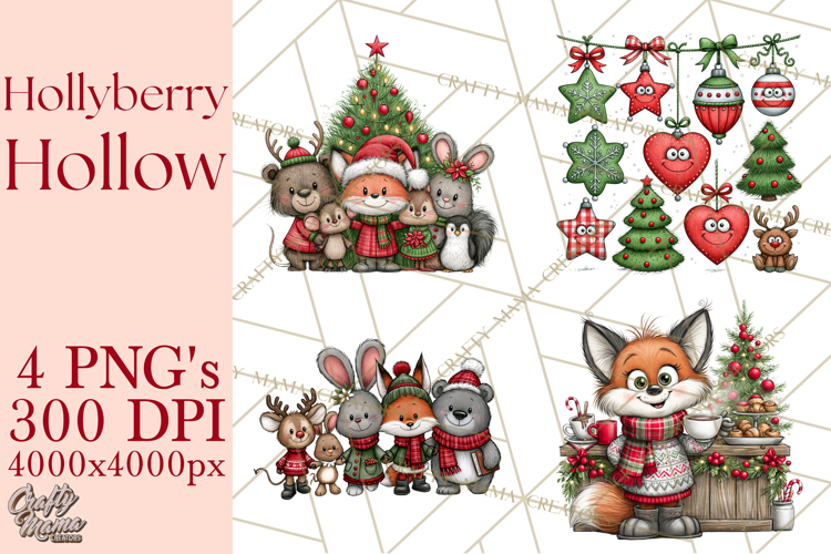 Hollyberry Hollow Christmas Village PNG Clipart