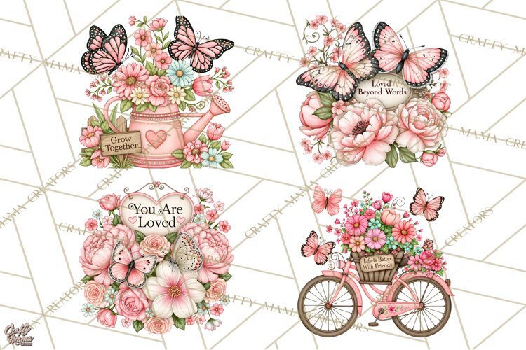 Friendship Butterfly Clipart PNG | Inspirational Quotes example image 1