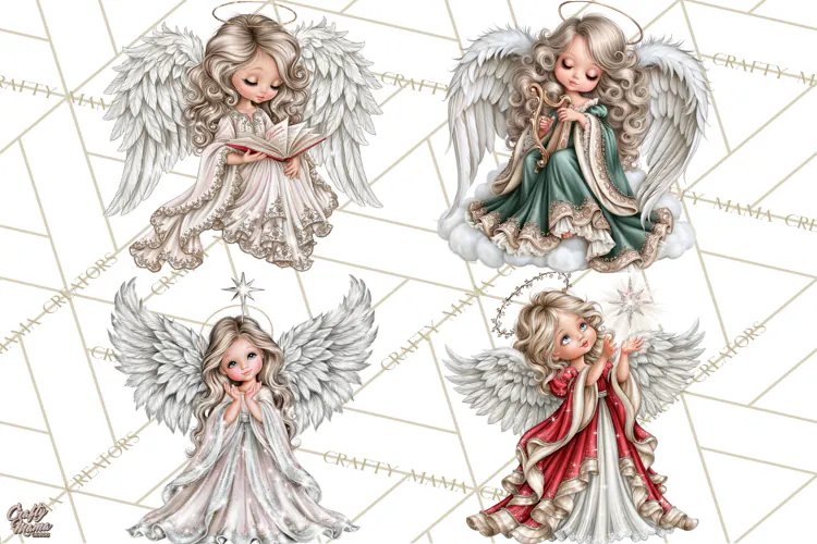 Christian Christmas Angel Clipart PNG