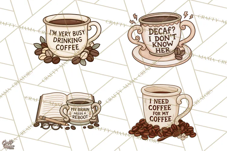 Sarcastic Coffee Clipart, Funny Coffee PNG