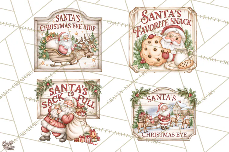 Santa Christmas Signs | Santa Png | Kris Kringle Quotes