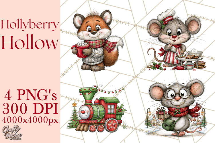 Hollyberry Hollow Christmas Village PNG Clipart