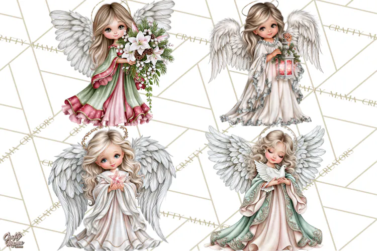 Christian Christmas Angel Clipart PNG