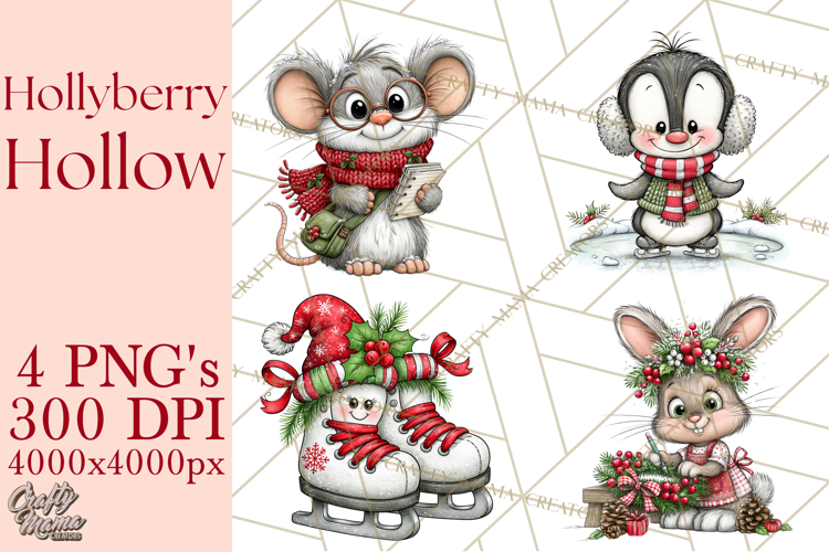 Hollyberry Hollow Christmas Village PNG Clipart
