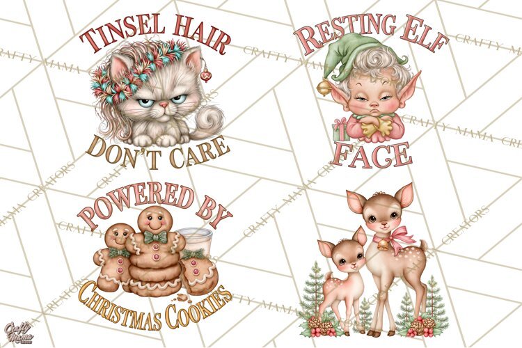Heartwarming Holiday Clipart | Christmas PNG Files example image 1