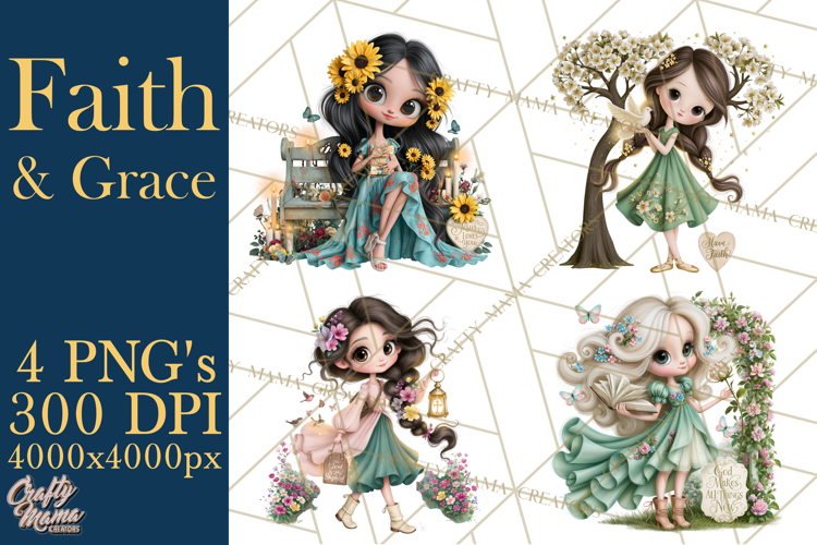 Christian Encouragement Girls PNG Clipart, Faith & Hope