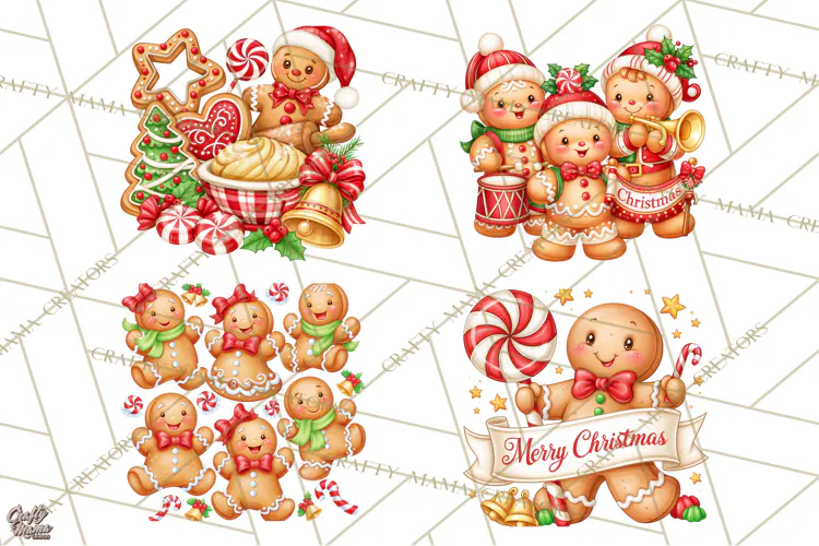 Gingerbread Jamboree Christmas Clipart