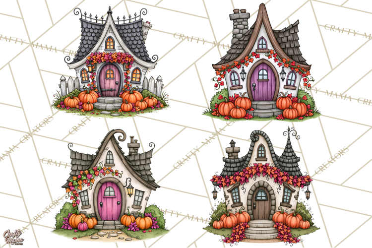Monster Munchkins Halloween Buildings PNG