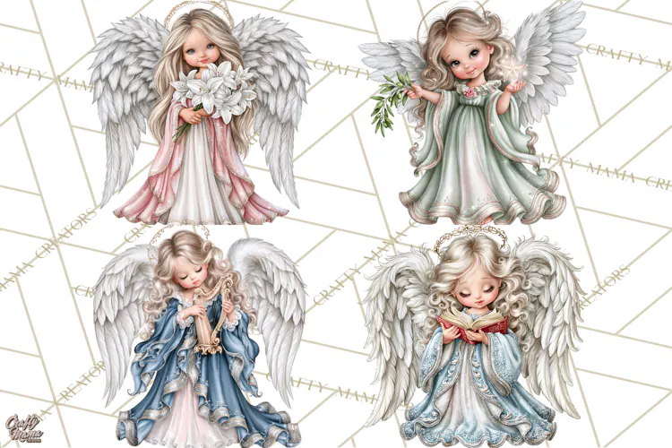 Christian Christmas Angel Clipart PNG