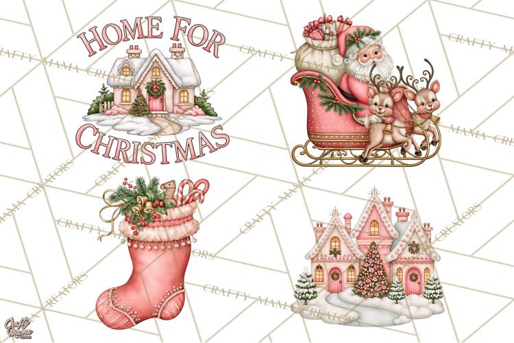 Heartwarming Holiday Clipart | Christmas PNG Files example image 1