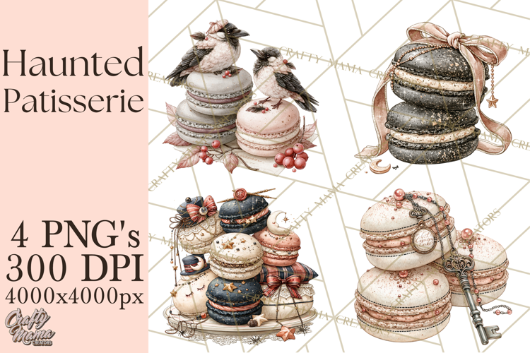 Haunted Patisserie PNG Clipart, Elegant Halloween Desserts