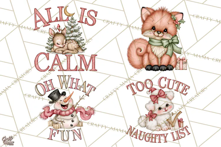 Heartwarming Holiday Clipart | Christmas PNG Files
