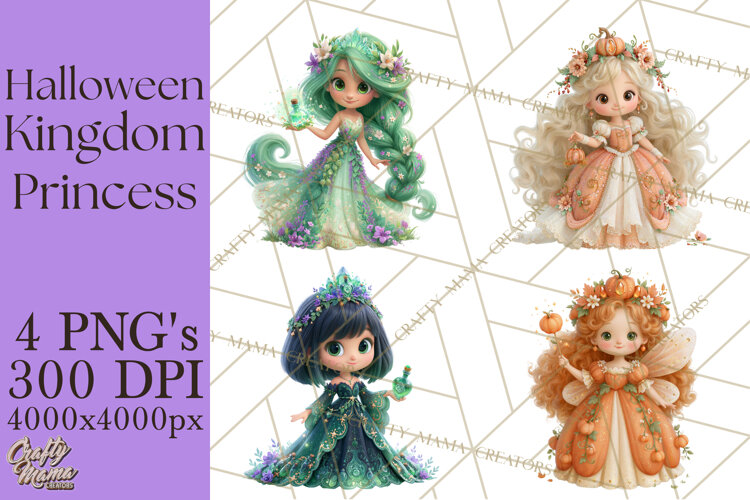 Halloween Princess PNG Clipart example image 1