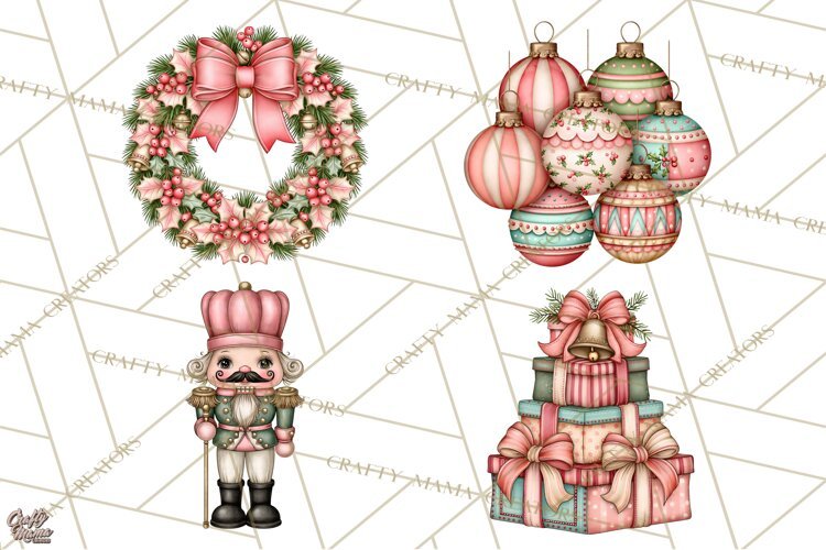 Heartwarming Holiday Clipart | Christmas PNG Files example image 1