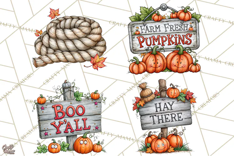 Halloween Farmhouse Buildings Clipart, Halloween Farmhouse