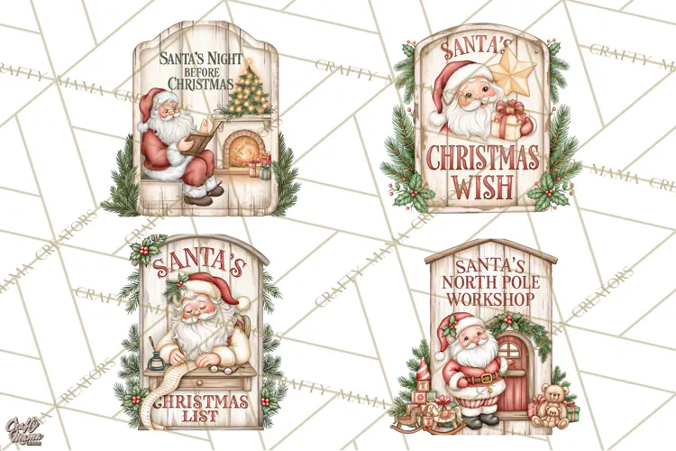 Santa Christmas Signs | Santa Png | Kris Kringle Quotes