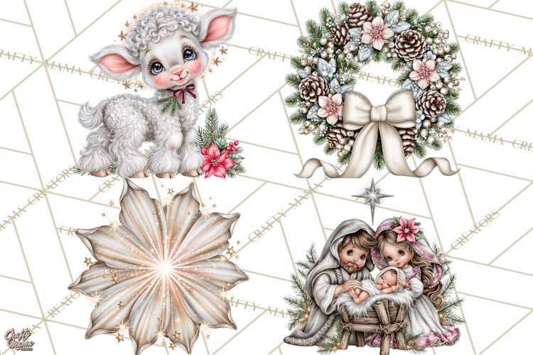 Christian Christmas Angel Clipart PNG example image 1