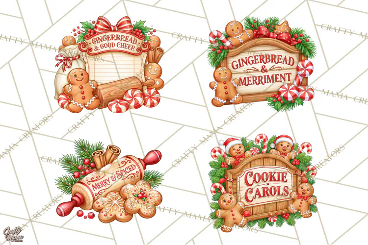 Gingerbread Jamboree Christmas Clipart