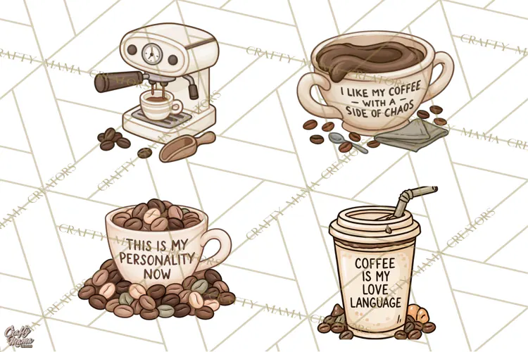 Sarcastic Coffee Clipart, Funny Coffee PNG