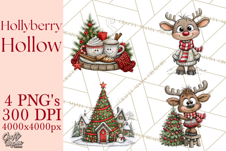 Hollyberry Hollow Christmas Village PNG Clipart