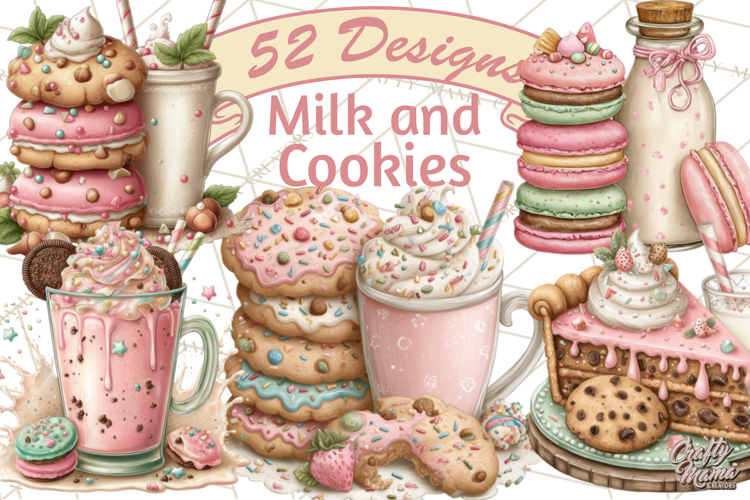 Milk Cookies Candy Chocolate Dessert Clipart PNG