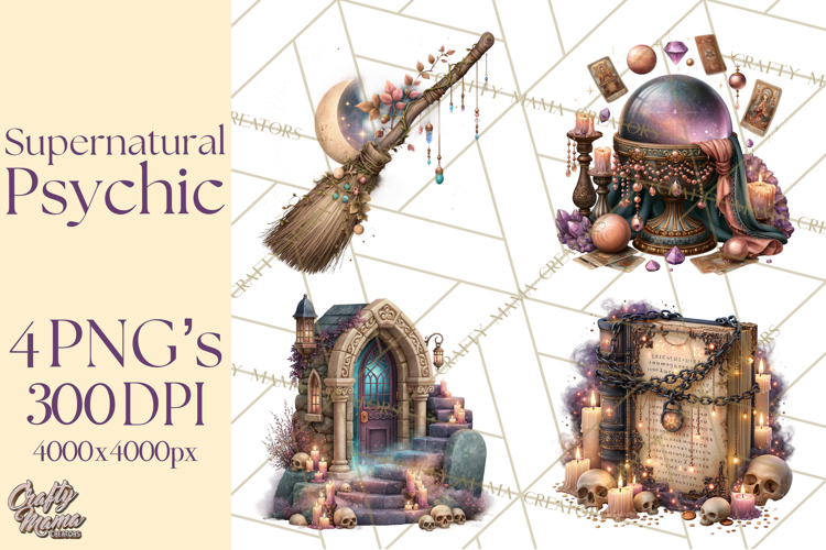 Witch Psychic Gothic Supernatural Clipart PNG