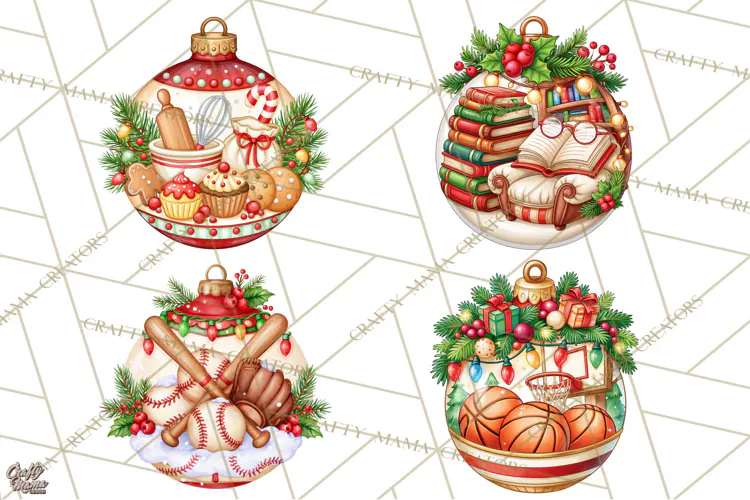 Sports Occupation Christmas Ornaments PNG Clipart