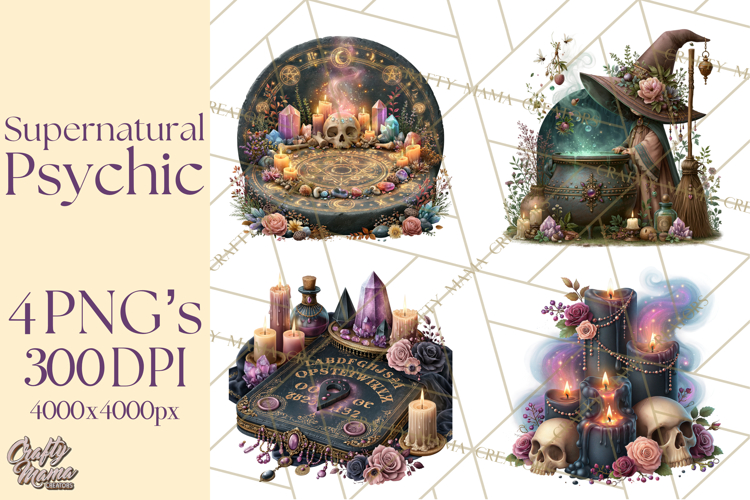 Witch Psychic Gothic Supernatural Clipart PNG