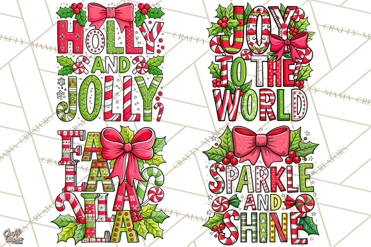 Whimsical Christmas Shirt Graphic PNG Holiday Doodle Quote