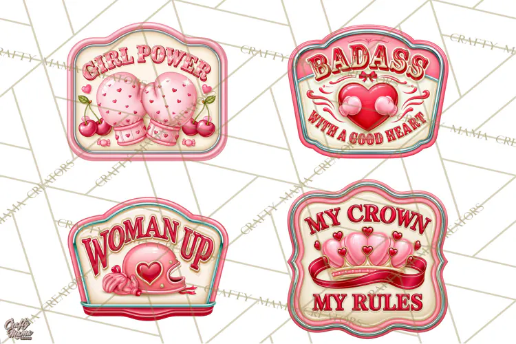 Girl Power Retro Diner Sign PNG Clipart