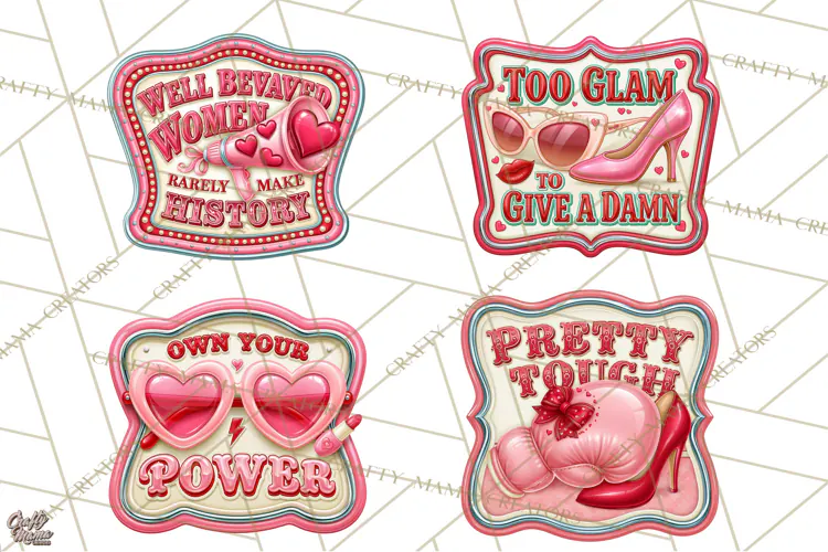 Girl Power Retro Diner Sign PNG Clipart