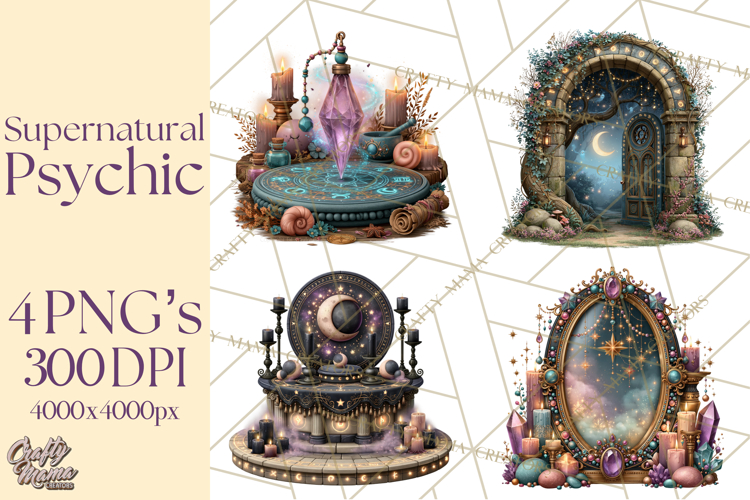 Witch Psychic Gothic Supernatural Clipart PNG