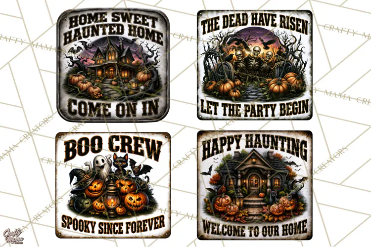 Halloween Metal Signs PNG Clipart | Spooky Season Quotes