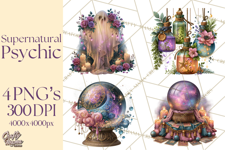 Witch Psychic Gothic Supernatural Clipart PNG