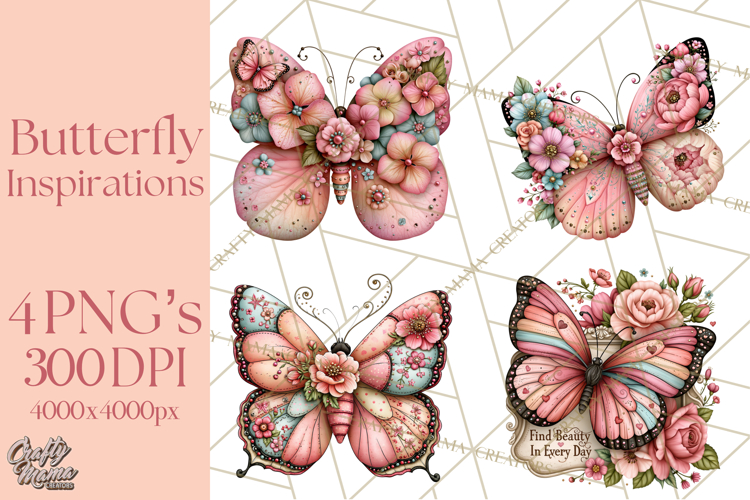 Inspirational Butterfly Sign Clipart PNG