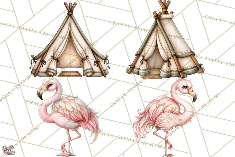 Safari Clipart African Animals Watercolor PNG
